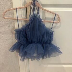 Blue Blush Tool Halter Top